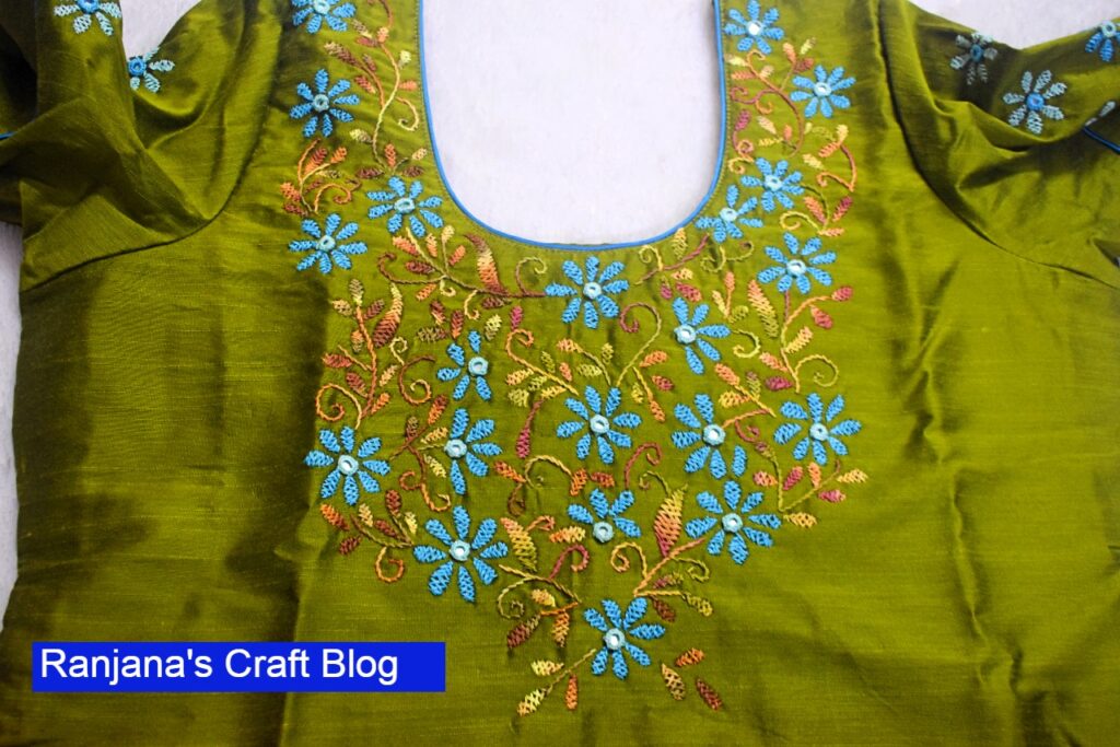 Best thread color for green fabric