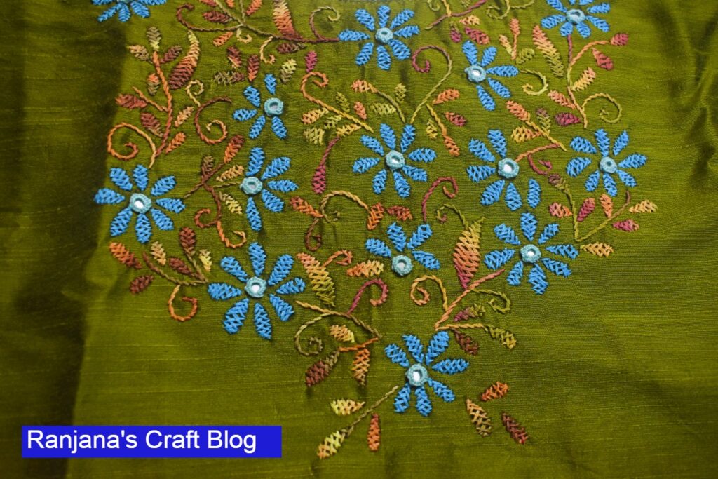 Thread selection for hand embroidery