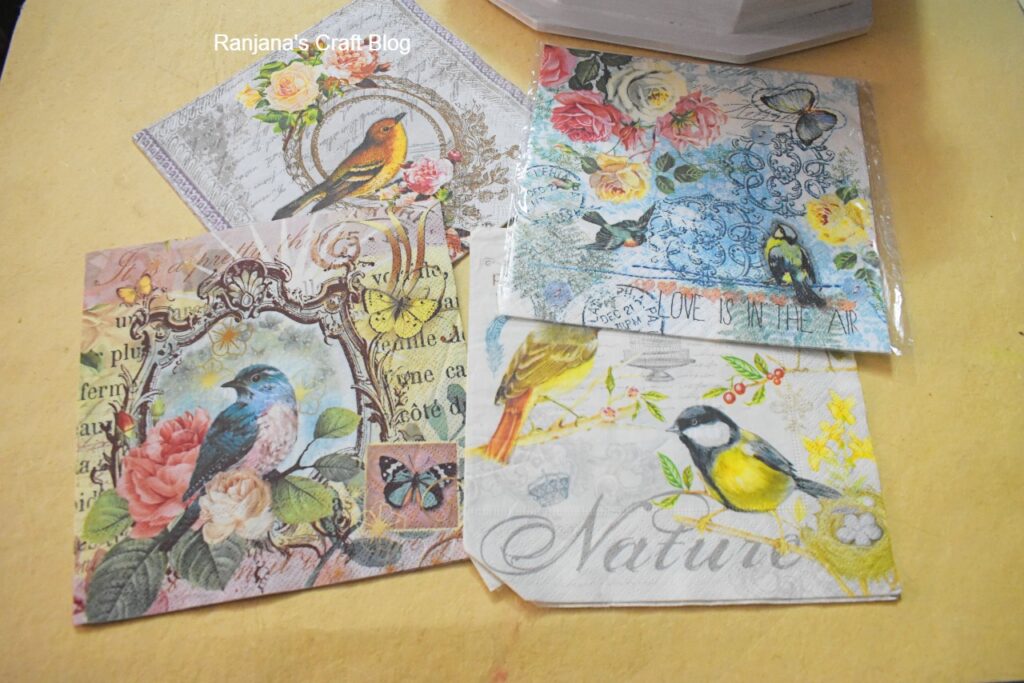 Decoupage tissues