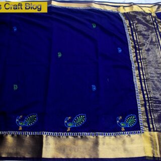 Plain saree transformation