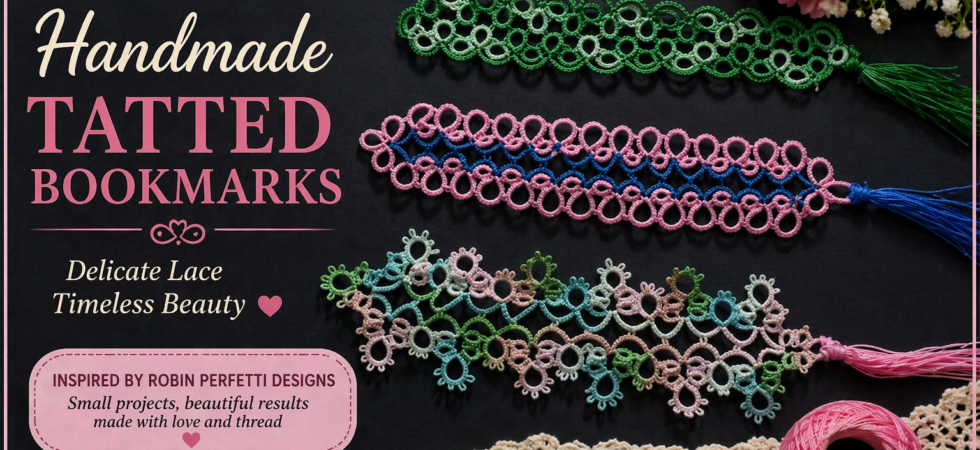 Tatted bookmarks