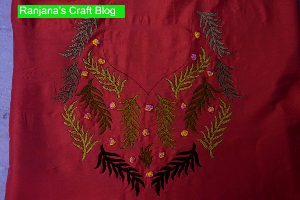 Neck design for the kurti