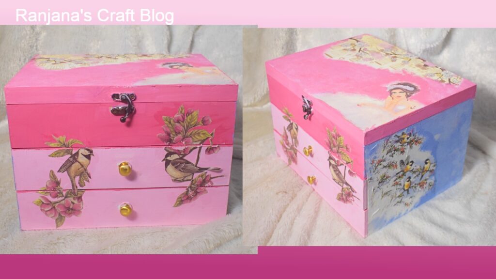 Decoupage on drawers