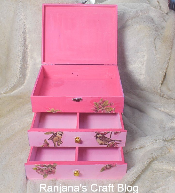 Decoupage drawer box
