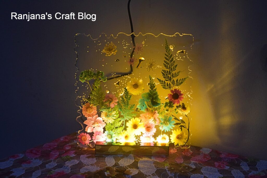 Handmade resin lamp