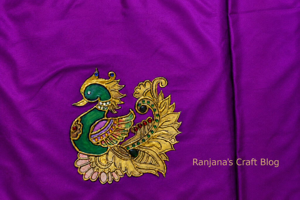 Tanjore painting on fabric