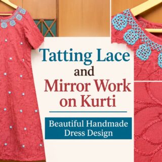 Tatting on Kurti