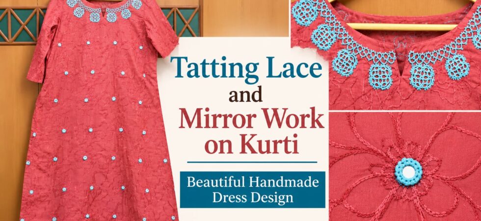 Tatting on Kurti